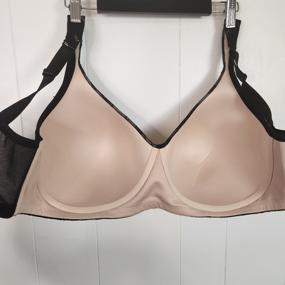 Tivoglio Black Lace Wireless T-shirt Bra Size 38H Wire Free Lightly Lined Sexy - Picture 8 of 11